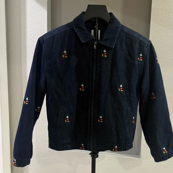 Kids GAP Disney Micky Mouse Embroidered Denim Jacket - Picture 2 of 6